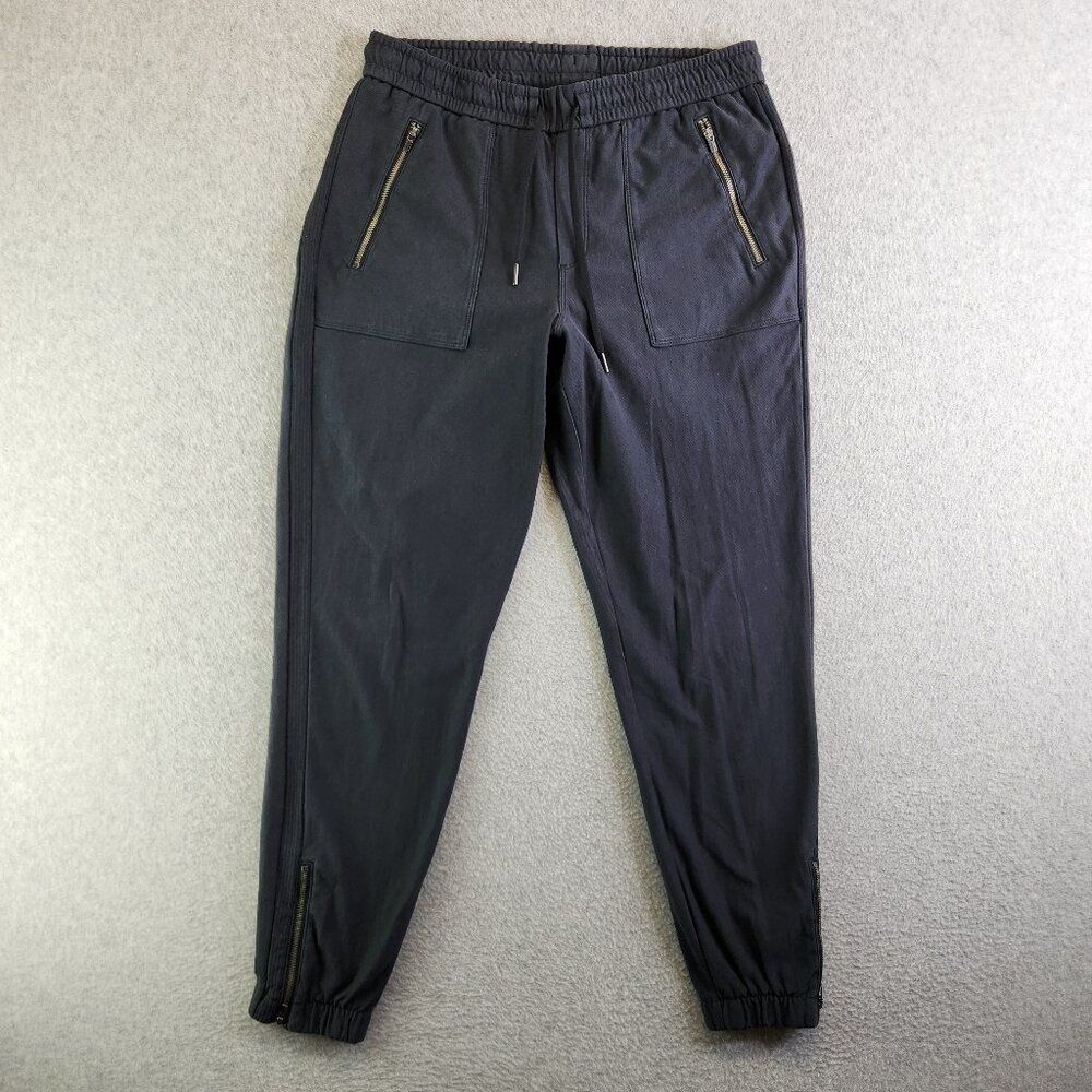 Athleta Pants Womens 6 Black Farallon Jogger Terry Sweatpants Travel Lounge